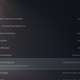 A screen showing different notification types for the PlayStation 5, with options for when they appear.
